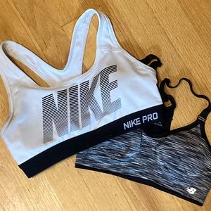 Nike Pro and NB sports bras XS